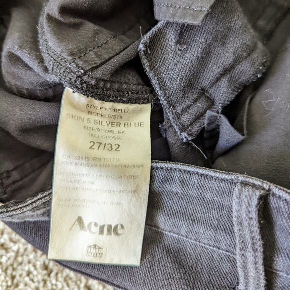 Acne Studios - SKIN 5 SILVER BLUE Pants - Picture 7 of 9